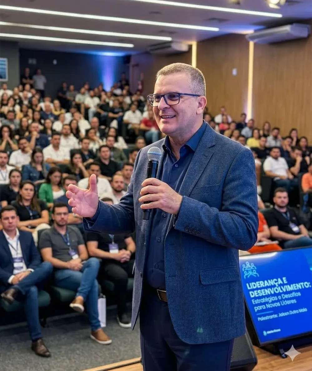 João Marcos Cazula em palestra